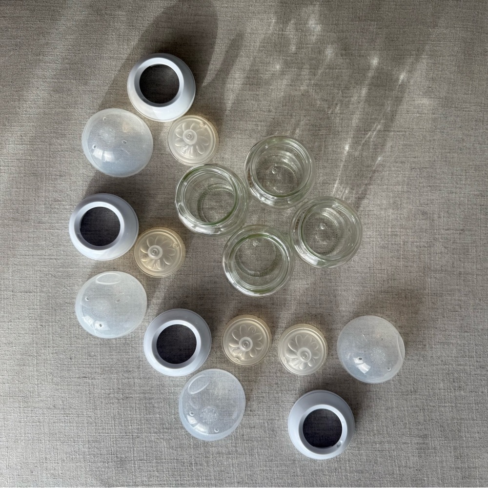 Philips Avent Glass Natural Baby Bottles w/ Natural Response Nipple, 8oz - VGUC - Picture 5 of 10